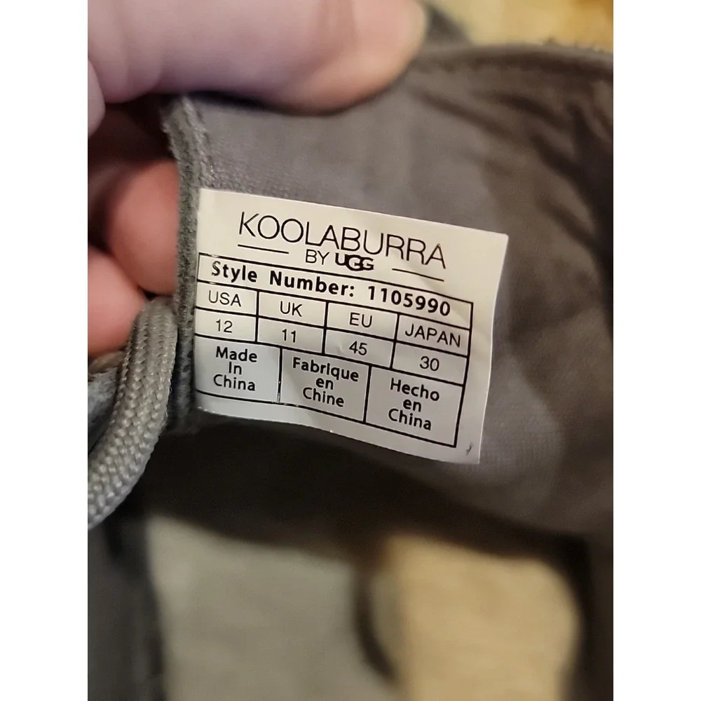 Koolaburra By UGG Kiran Men's Chukka Ankle Boots  Gray  Suede Leather Size 12